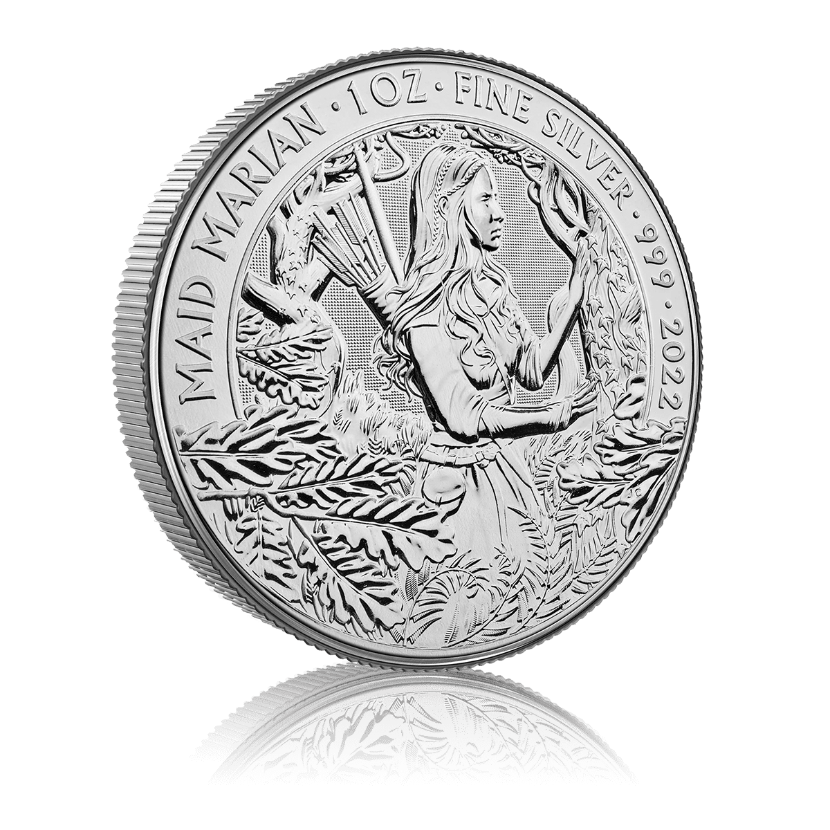 1oz Silver Royal Mint Maid Marian (2022) 4